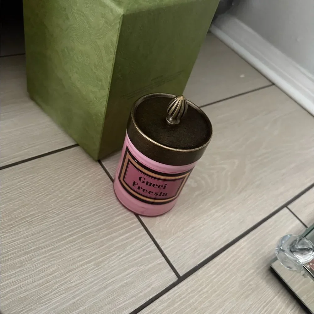 Brand new with box Gucci  Freesia Pink Candle